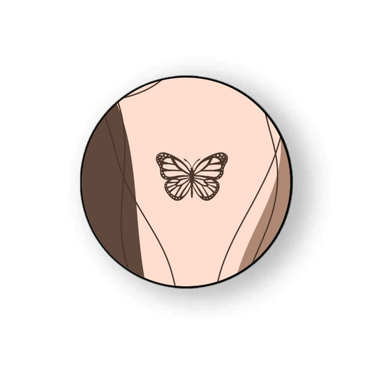 Brown Swirl Butterfly Holder