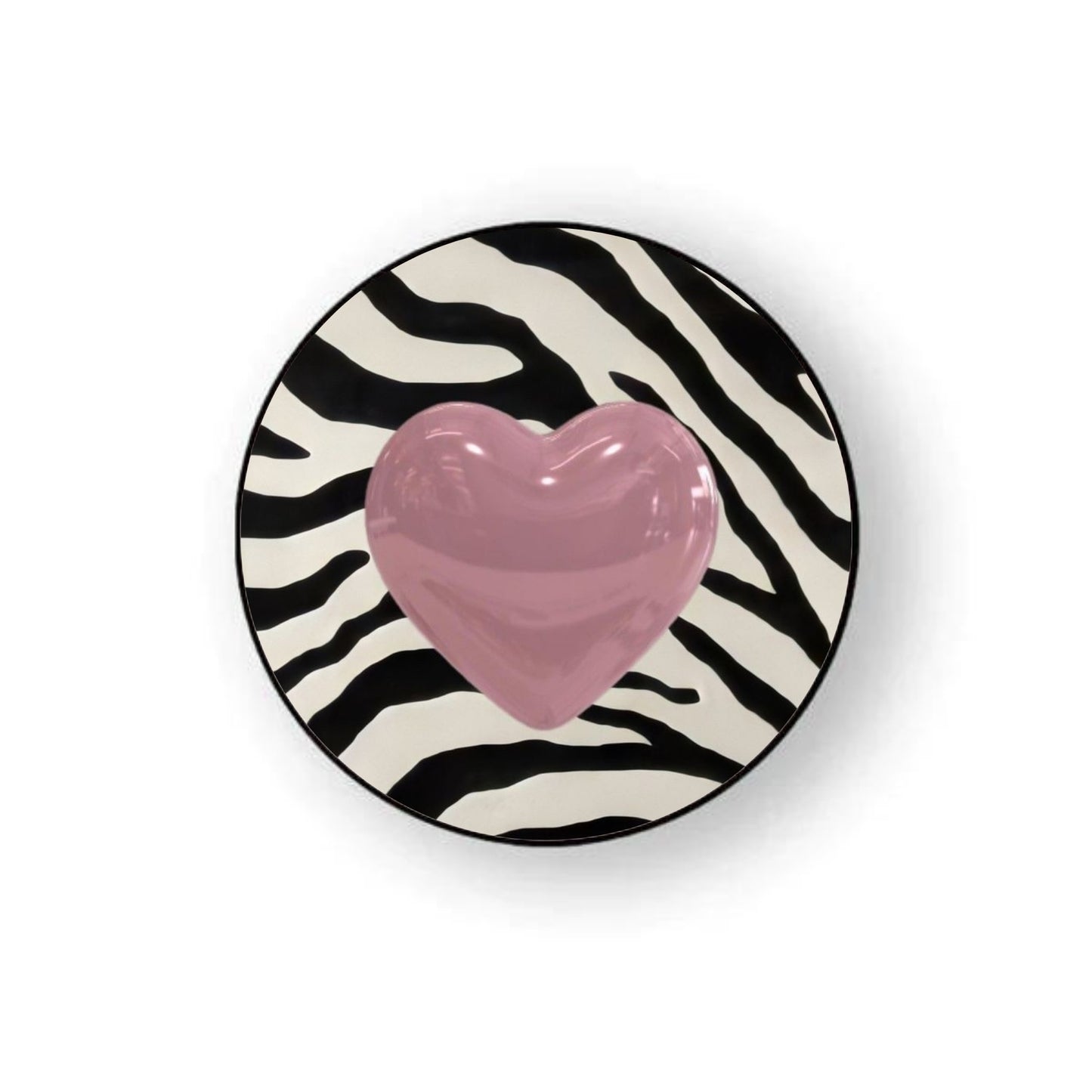 Heart And Zebra Pattern Holder