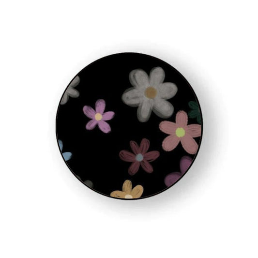 Black Retro Daisies Holder