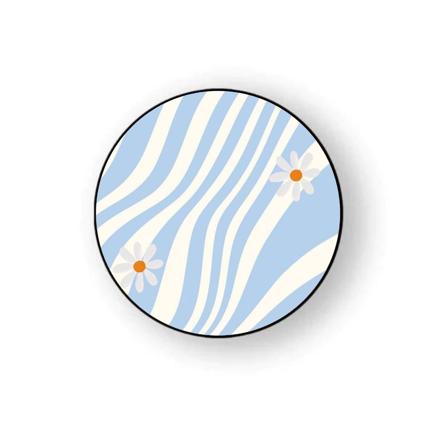 Blue Swirl Daisy Holder