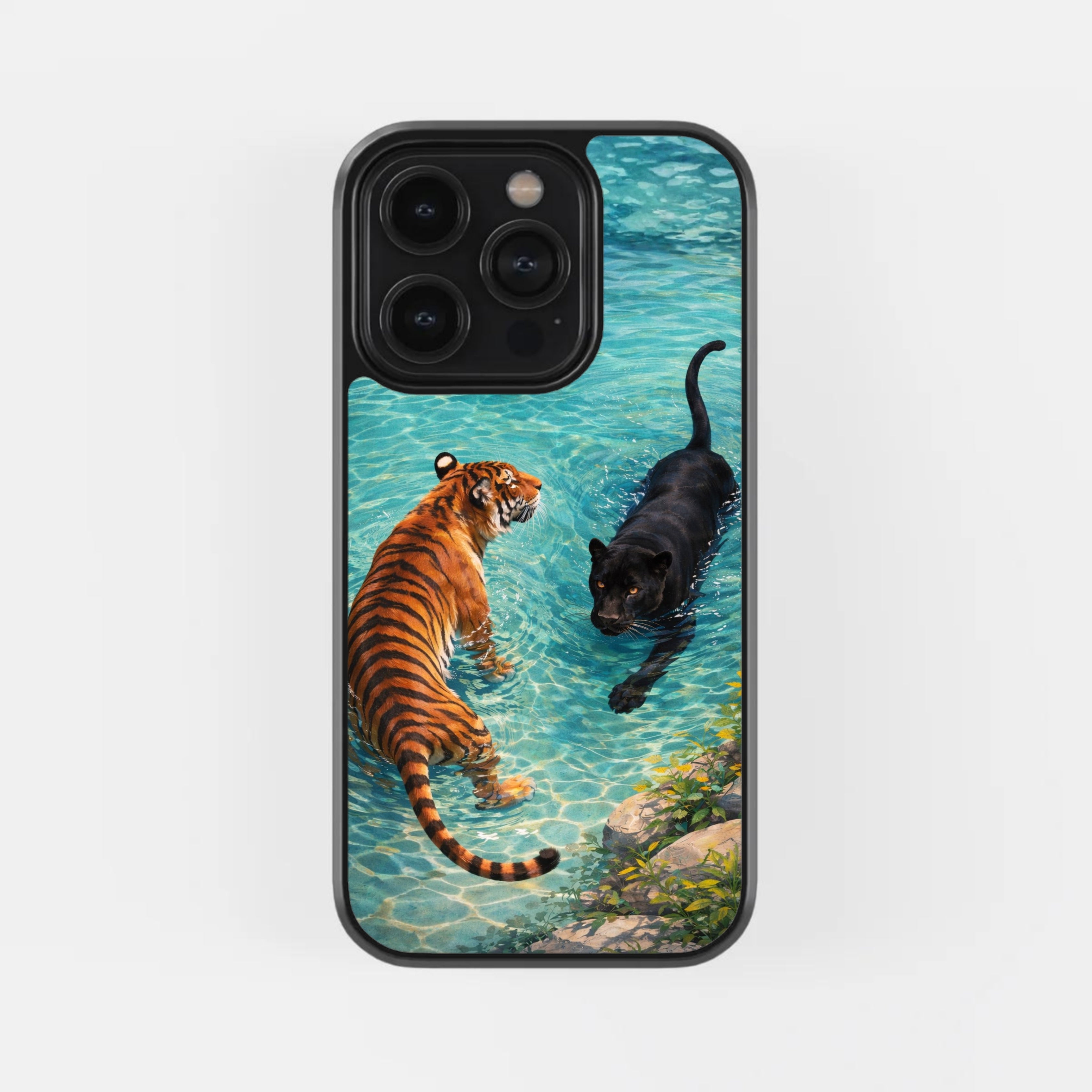Aqua Clash – Tiger & Panther Case – Entice Cases