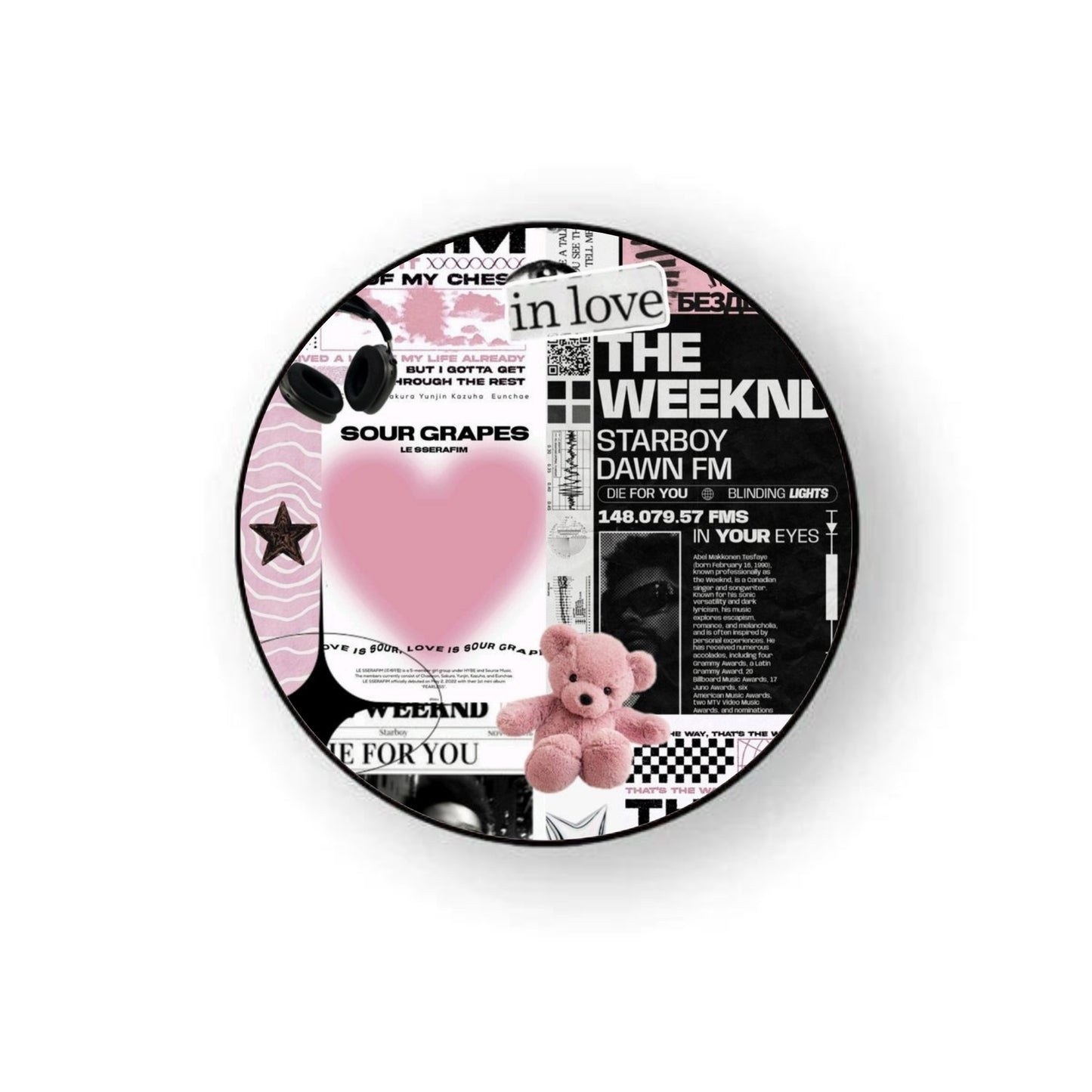 Weekend Pink Collage Holder