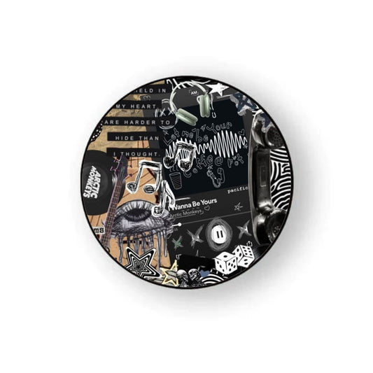 Black Aesthetic Stickers Holder