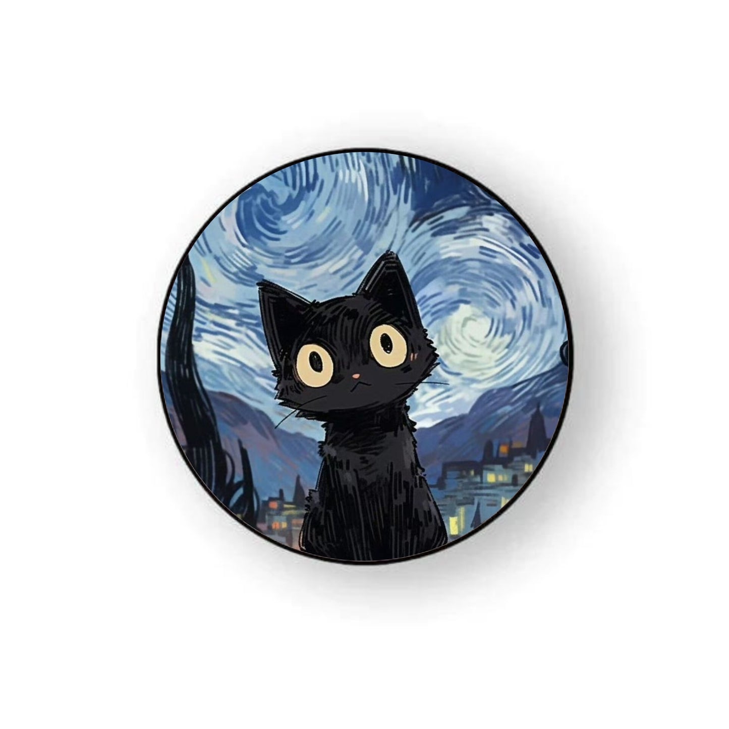 Cat Night Art Holder