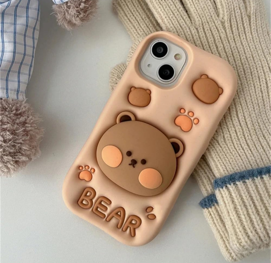 Cute Brown Cartoon Case – Entice Cases Cute Brown Cartoon Case – Entice Cases