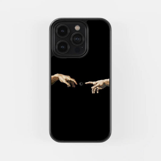 Angel Hands Glass Phone Case