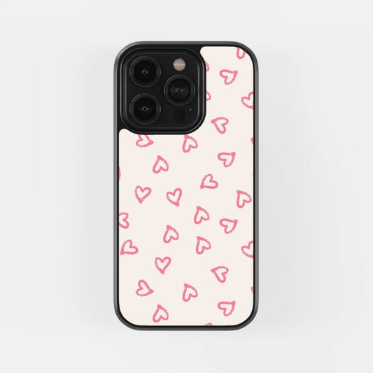 Cute Hearts Outline Case