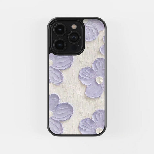 Lilac Cream Flower Case