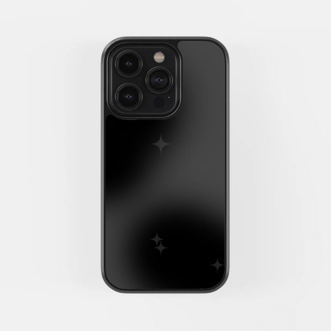 Midnight Gloss Black Glass Phone Case
