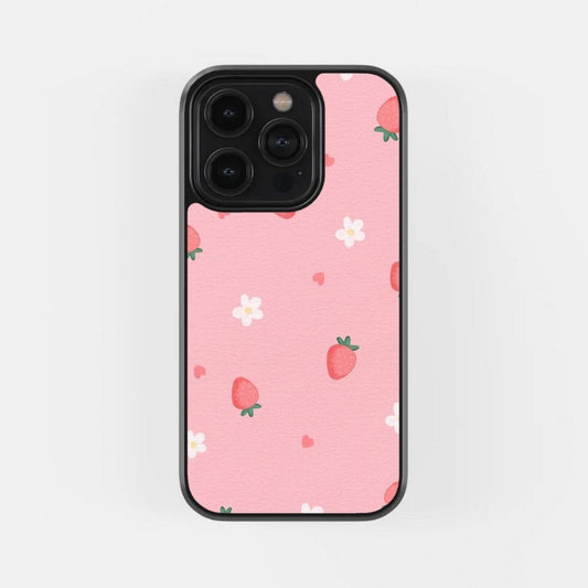 Cute Retro Strawberry Case