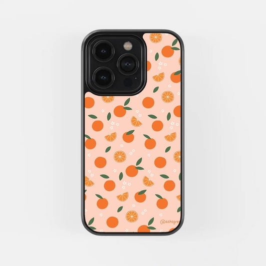 Orange Minimal Pattern Case