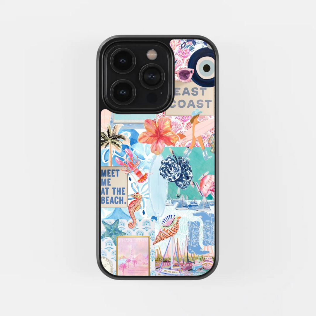 Beach Vibe Aesthetic Collage Case