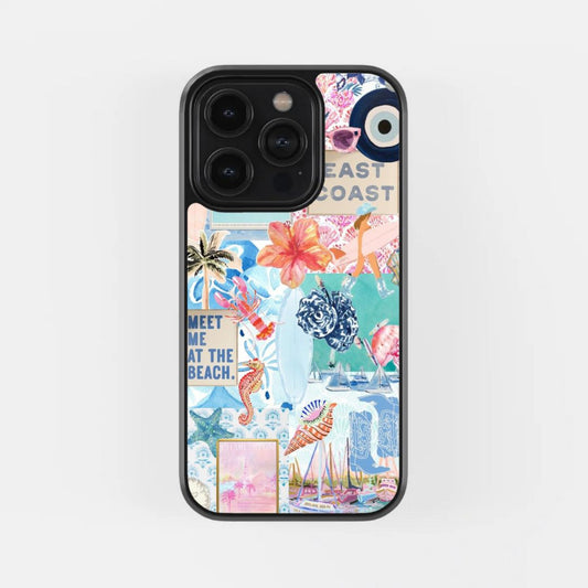 Beach Vibe Aesthetic Collage Case
