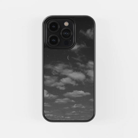 Aesthetic Night Clouds Glass Phone Case