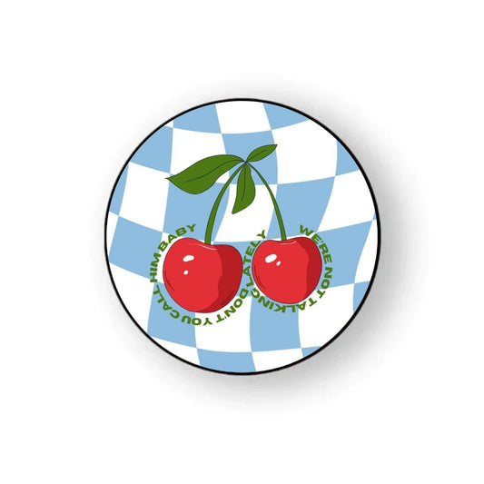 Cherry Blue Checkered Holder