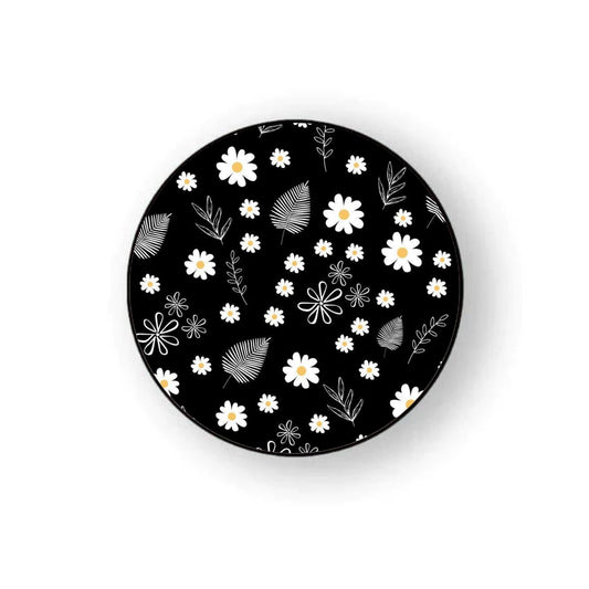 Black Floral Holder