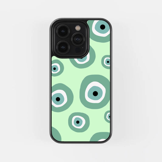 Green Evil Eye Phone Case
