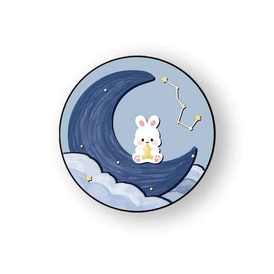 Bunny On Moon Holder