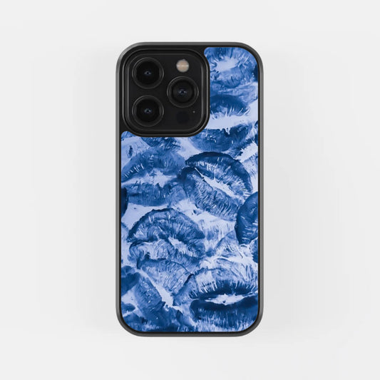 Blue Lip Kisses Phone Case