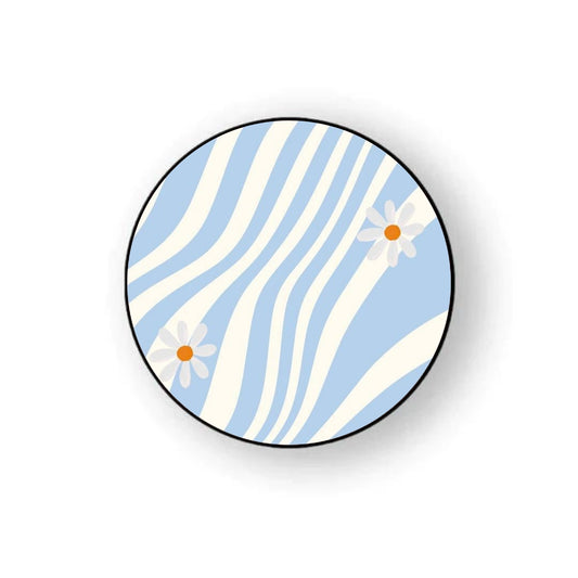 Blue Swirl Daisy Holder