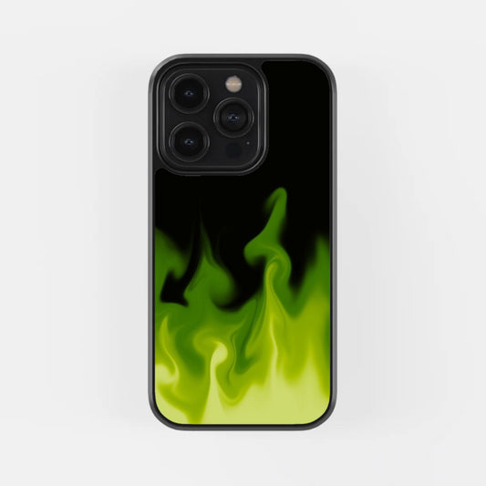 Green Flames Phone Case