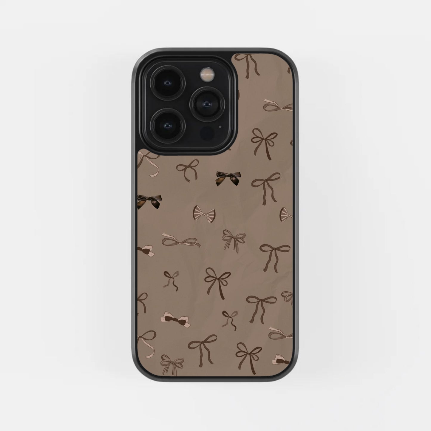 Brown Coquette Bow Case
