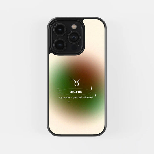 Taurus Aura Glass Phone Case