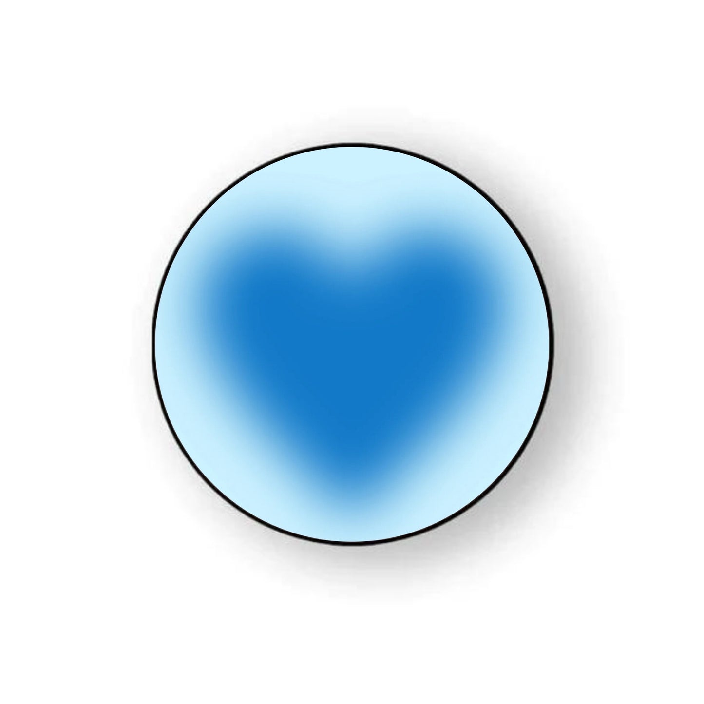 Blue Aura Heart Holder