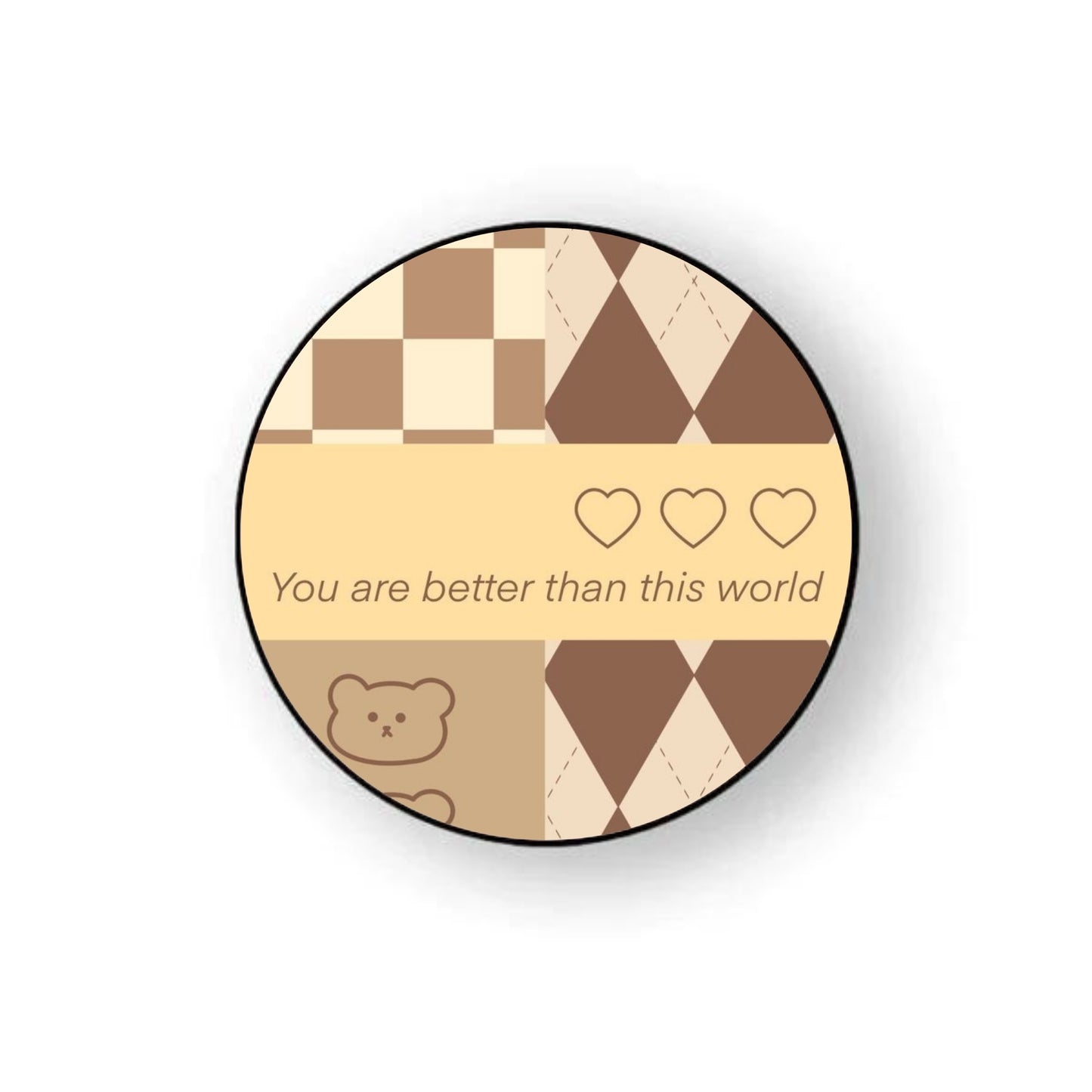 Brown Patterns Holder