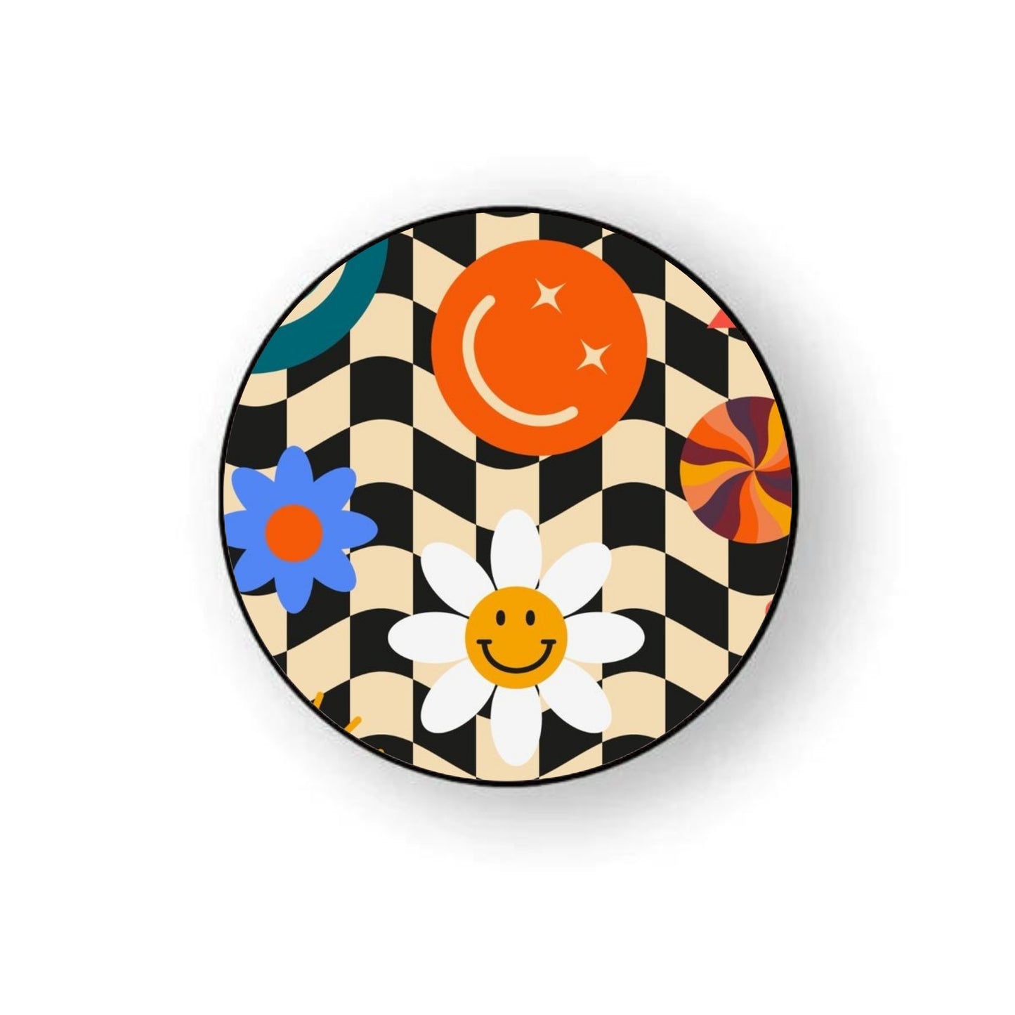 Retro Checkered Holder