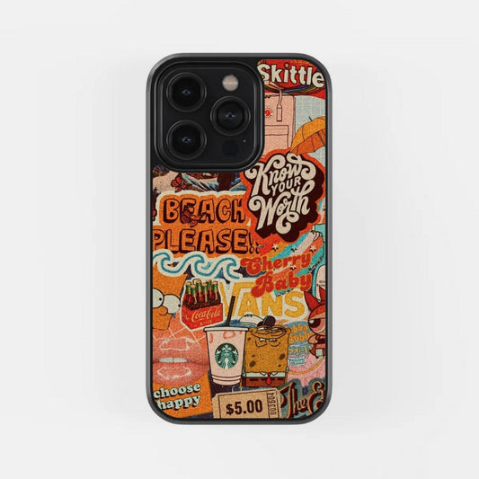 Retro Stickers Case