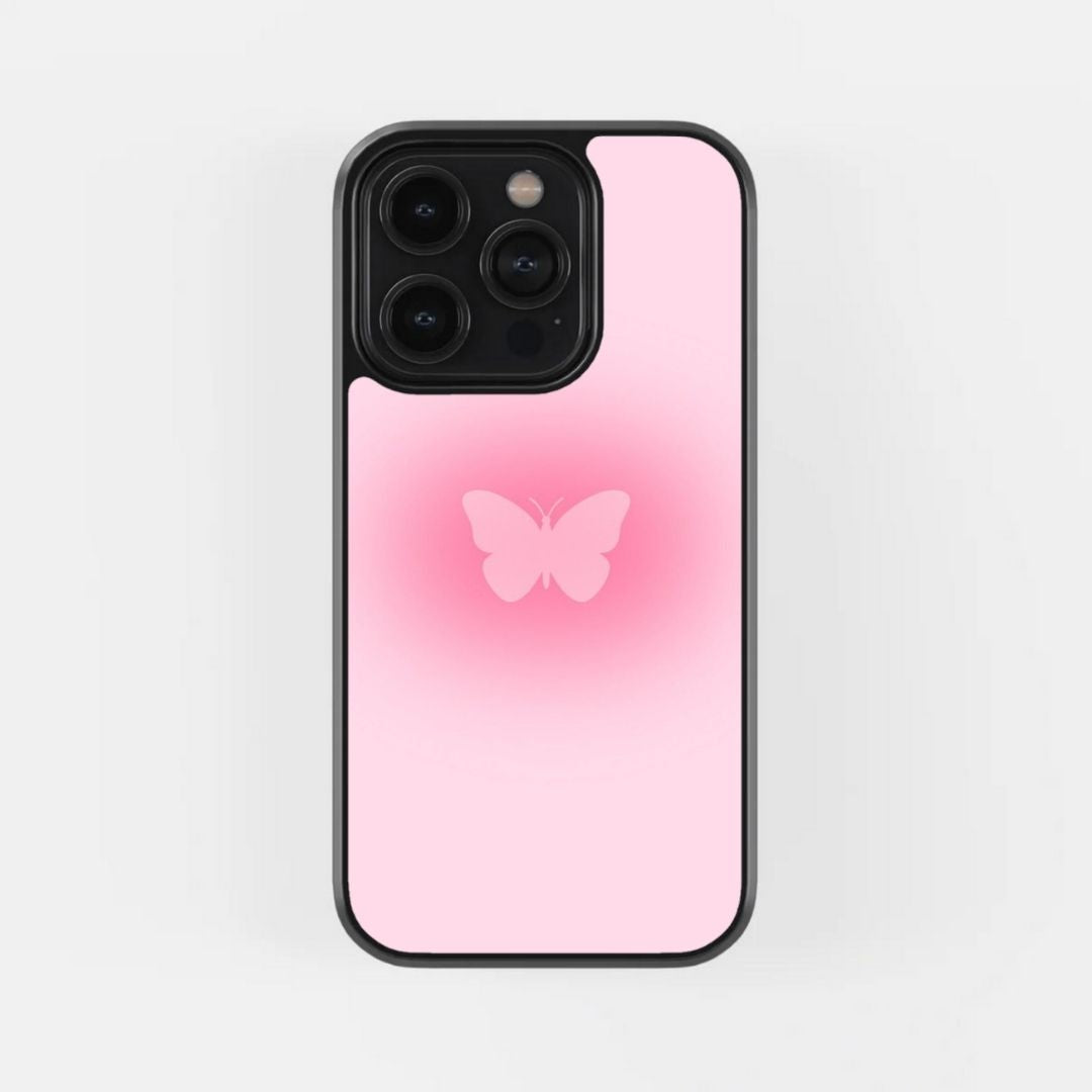 Pink Aura Butterfly Case