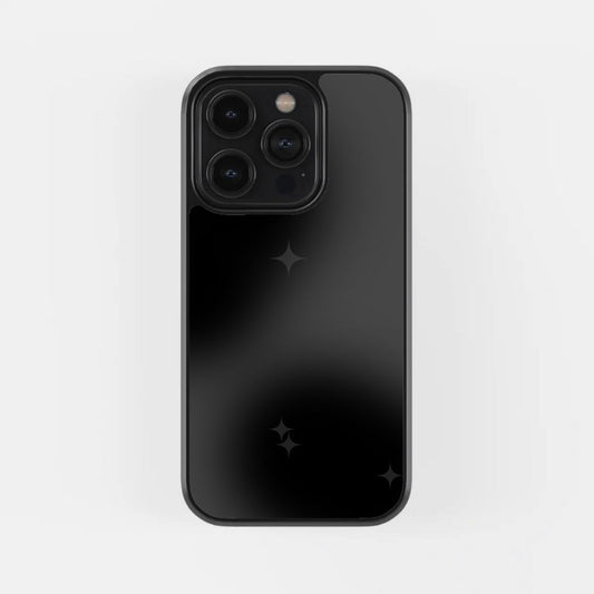 Midnight Gloss Black Glass Phone Case